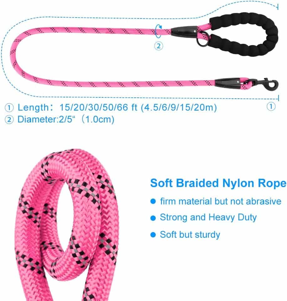 Plutus Pet Long Rope Dog Leash: The Perfect Training Leash for Dogs of All Sizes