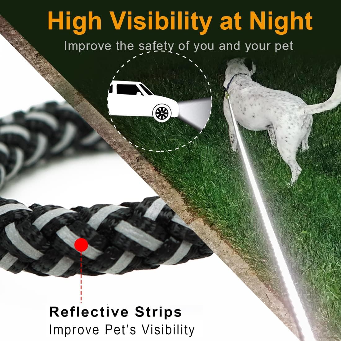 Mycicy 2FT 3FT 4FT 6FT 10FT Reflective Dog Leash - A Review of the Perfect Training Leash for Your Furry Friend