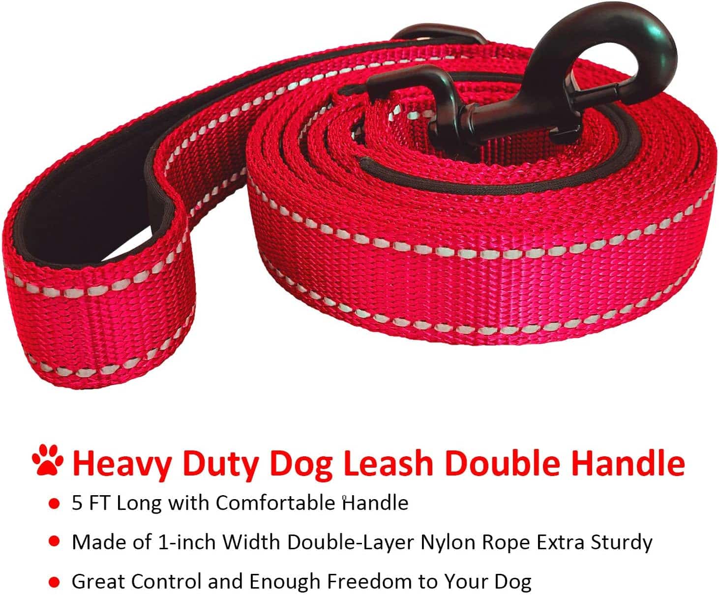 DOGSAYS Dog Leash 5ft Long Traffic Padded Two Handle: A Review